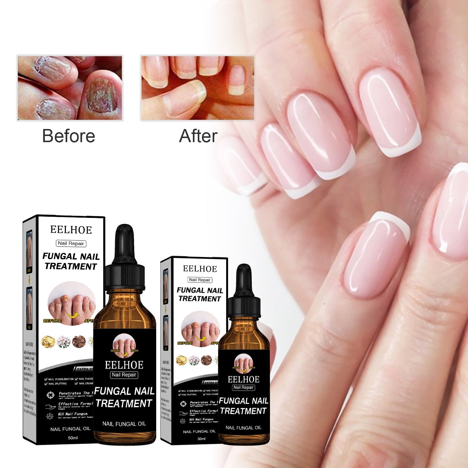EELHOE Nail Repair Liquid – Strengthen, Brighten & Nourish - HalleBeauty